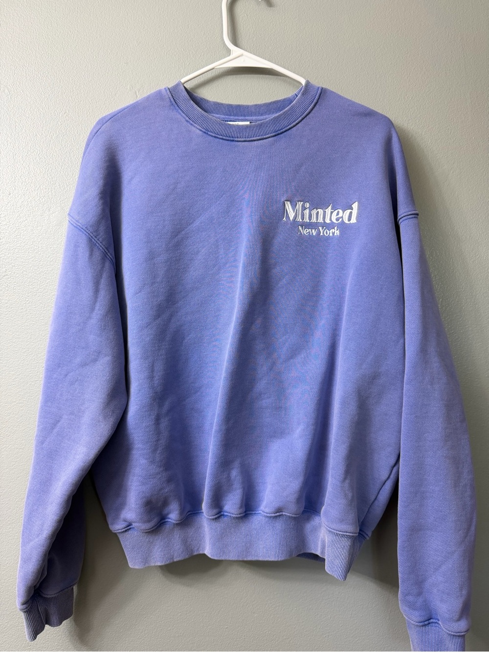 Minted New York Lavender Crewneck Sweatshirt